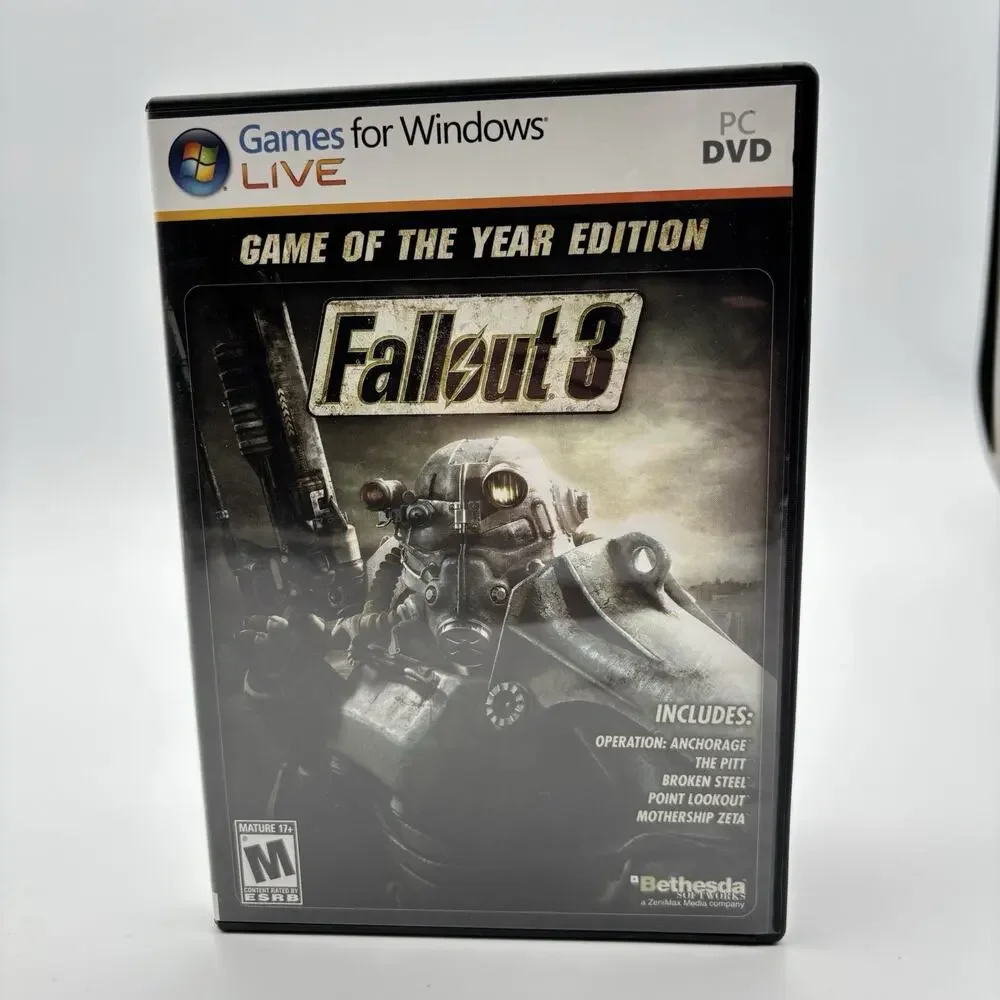 PC DVD Windows Live - Fallout 3: Game of the Year Edition Very Good Condition.